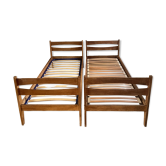Paire de lits jumeaux 1950