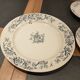Service of old Gien earthenware plates and dishes