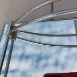 Antique mirror and chrome tray from the Art Deco period 1930
