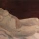 Table nude woman lying 40x80