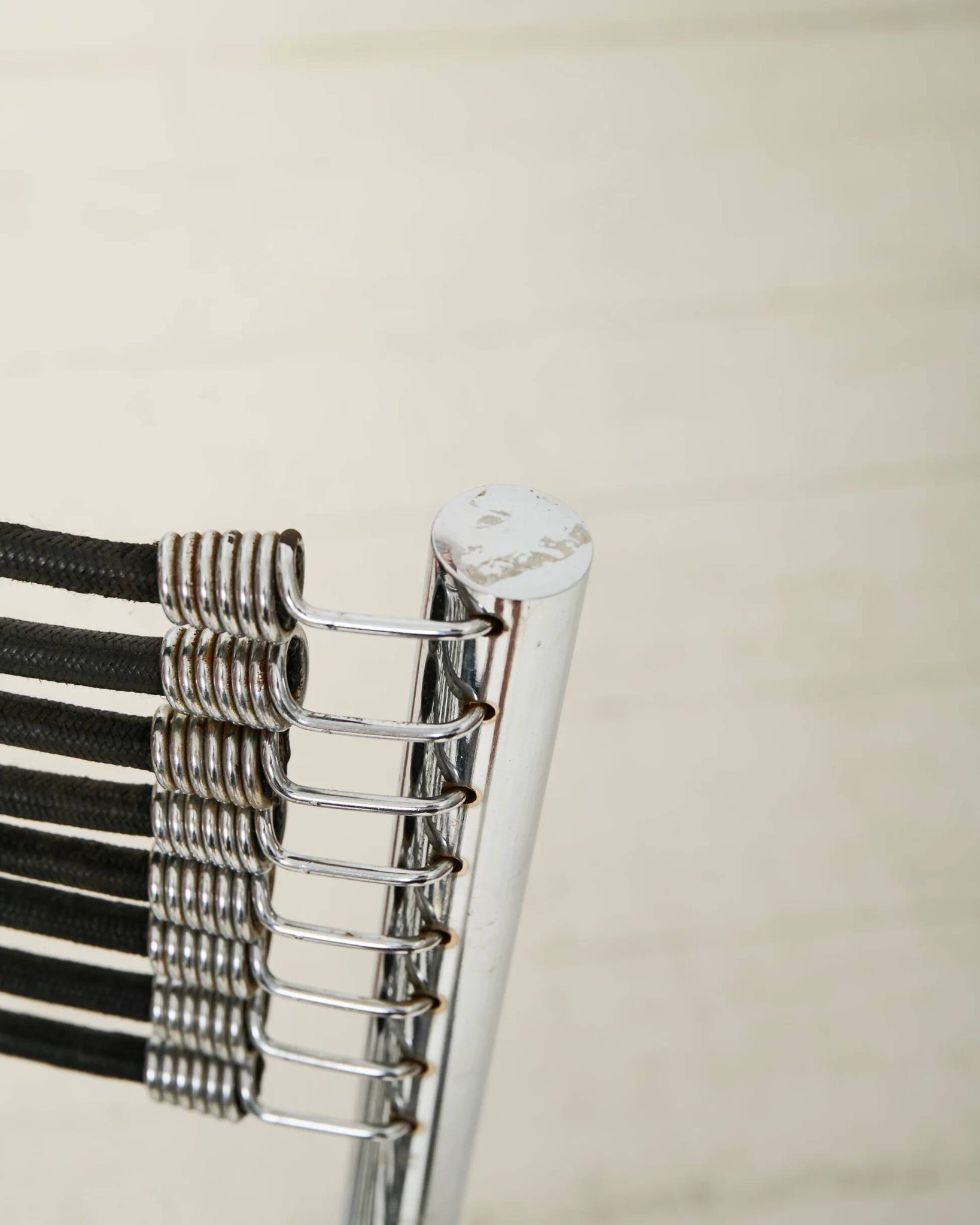 Pair of chrome chairs "Sandow" (1 of 3), René Herbst, 1980s