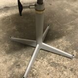 Vintage workshop chair in black skai swivel adjustable in height feet in star