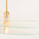 Ceiling light by Roberto Volonterio and Cesare Benedetti, brass and glass, 1980.