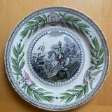 Pair of plate Creil Montereau - Napoleon