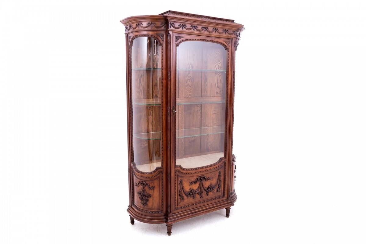 Louis XVI style display cabinet, France, around 1880.