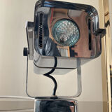 Vintage hinged wall lamp in chromed metal
