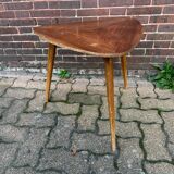 Vintage triangular tripod coffee table