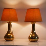 Pair of brass lamps 1960