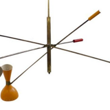 Chandelier pendulum Italian style year 50 to 3 adjustable arms