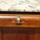 Art Deco sideboard in walnut with a marble top