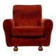 Italian Mohair armchair. Circa 1950