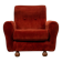 Italian Mohair armchair. Circa 1950
