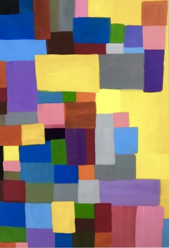 Abstract Yellow Painting