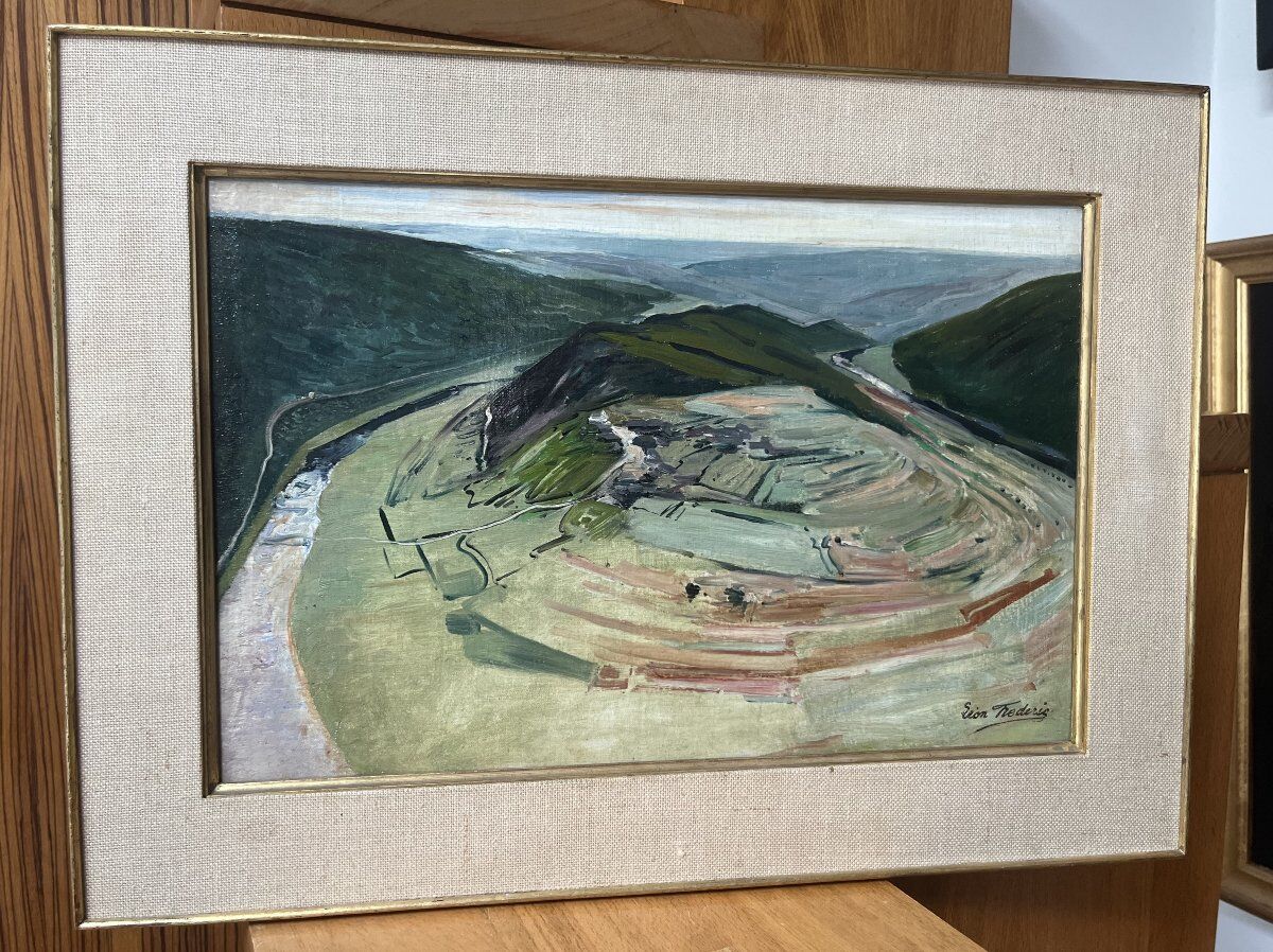 Léon Frédéric (1856–1940) The Tomb of the Giant circa 1910 Oil on panel signed