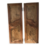 Deux portes armoire en bois loupe