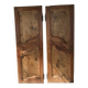 Two-door burl wood wardrobe
