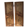 Deux portes armoire en bois loupe