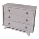 Commode  de poupée en bois , pieds compas , relookée , années 50