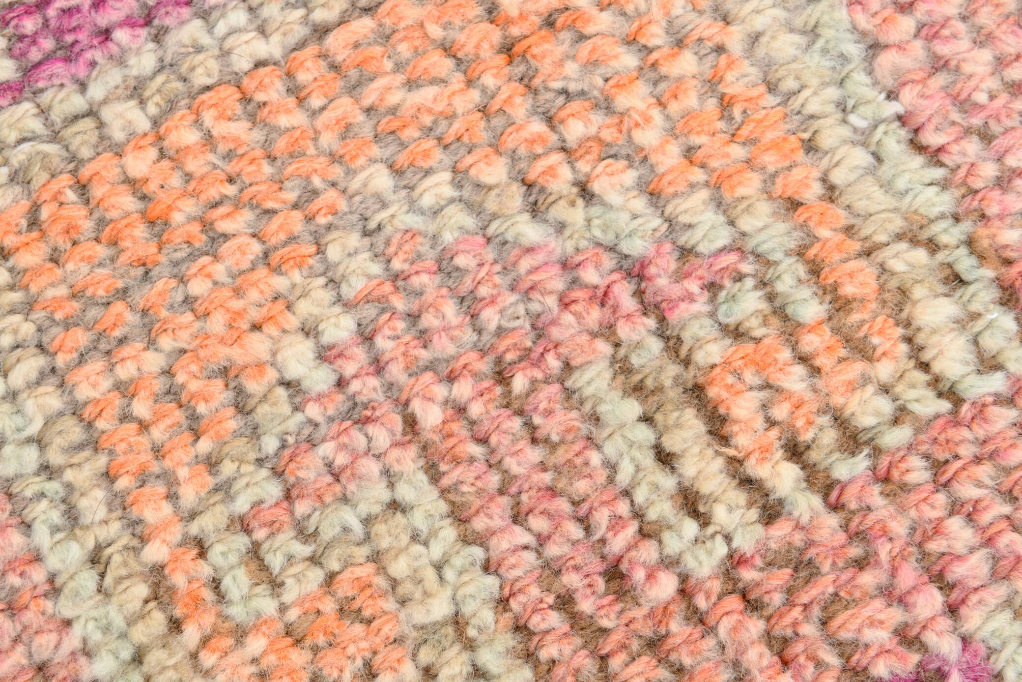 Tapis coureur vintage turc pastel rose 3x10, 97x310 cm