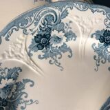 5 small Longwy plates, Gobelins model, late 19th century