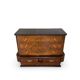 Commode italienne Art déco en ronce de noyer, années 1920