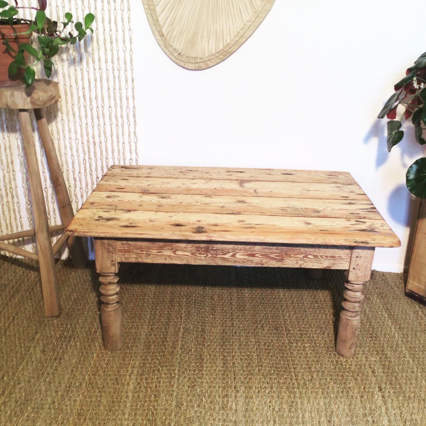 Solid wood coffee table