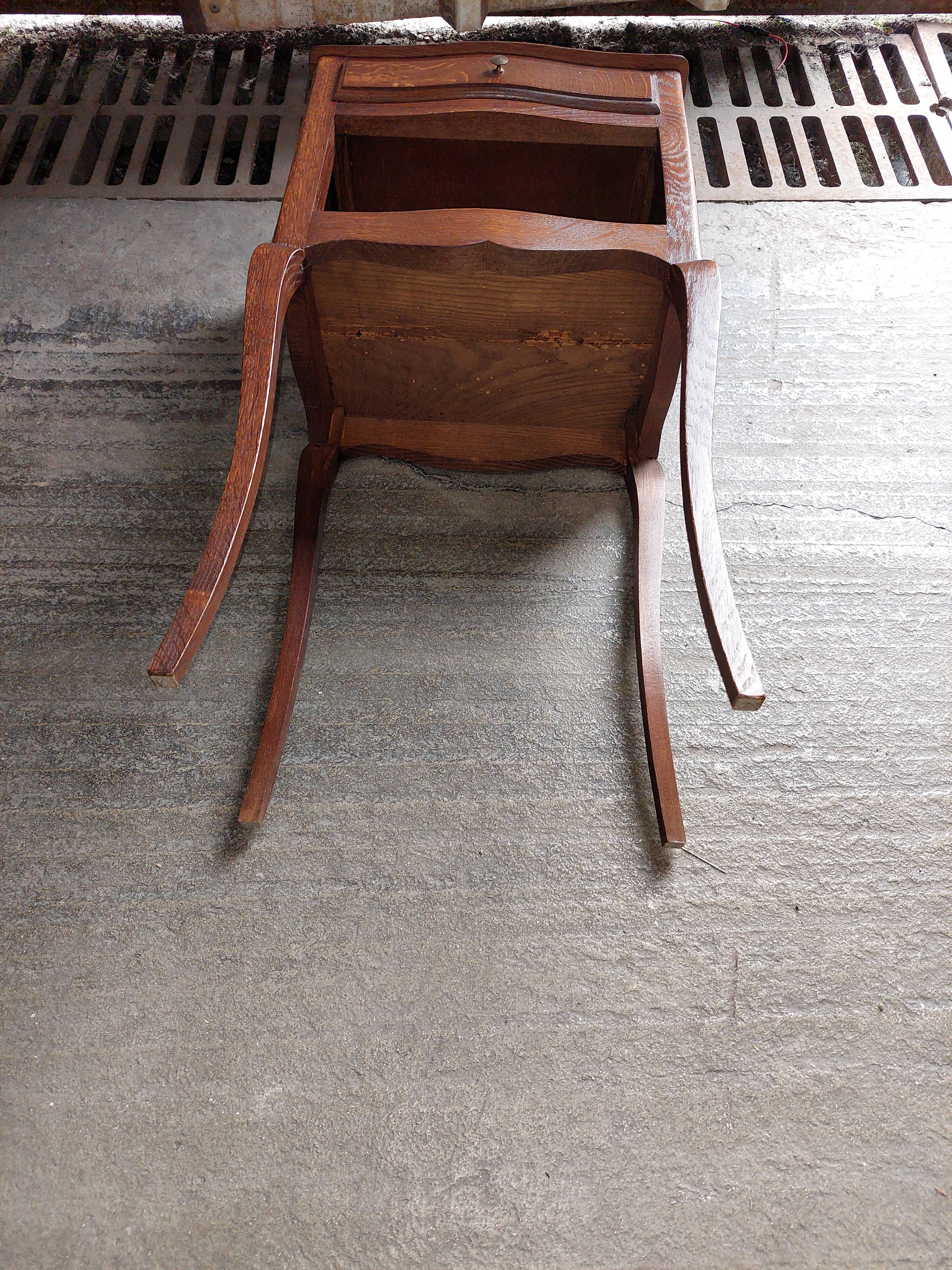 Vintage wooden bedside table