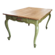Olive green patinated table