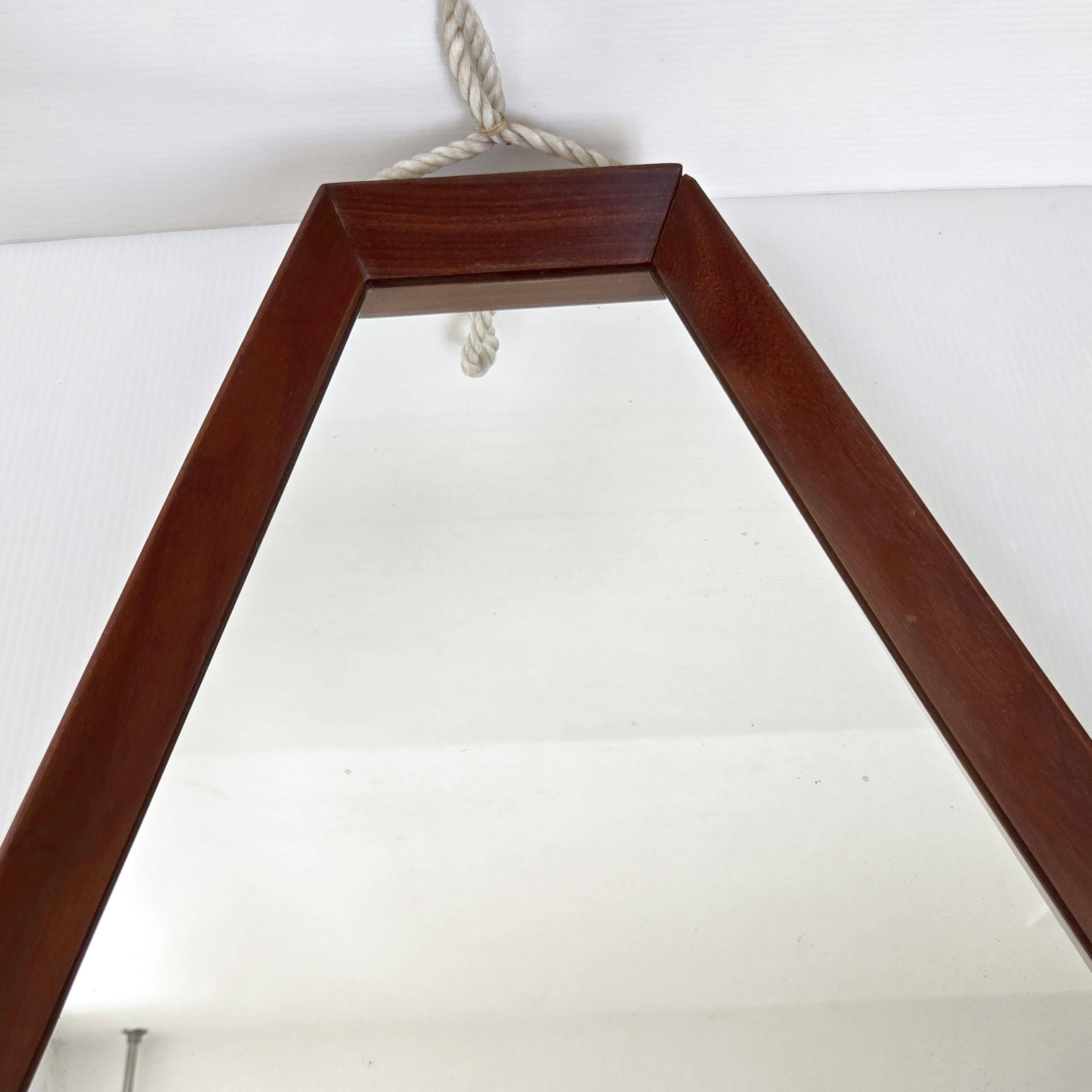 Vintage teak mirror 1960