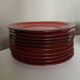 Set of 10 plates Hertha Bengtson Rosenthal 1970 in red stoneware.