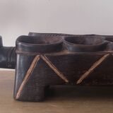 Large wooden Awale Baoule game (Burkina Faso)