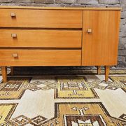 Scandinavian sideboard 3 drawers 1 door 1960 vintage