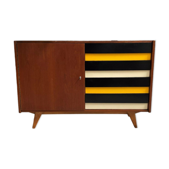 Jiri Jiroutek Yellow sideboard model U458 by Interier Praha 1960s