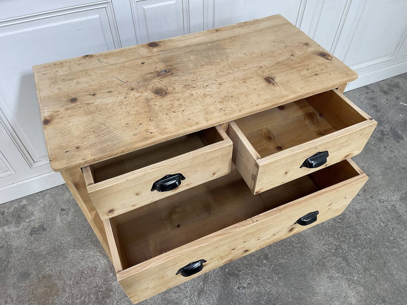 Small chest of drawers pine craft furniture from 1940