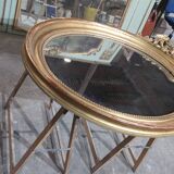 Pediment mirror in gold medallion with gold leaf 1840