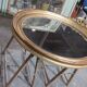 Mirror with a gilt medallion pediment, 1840