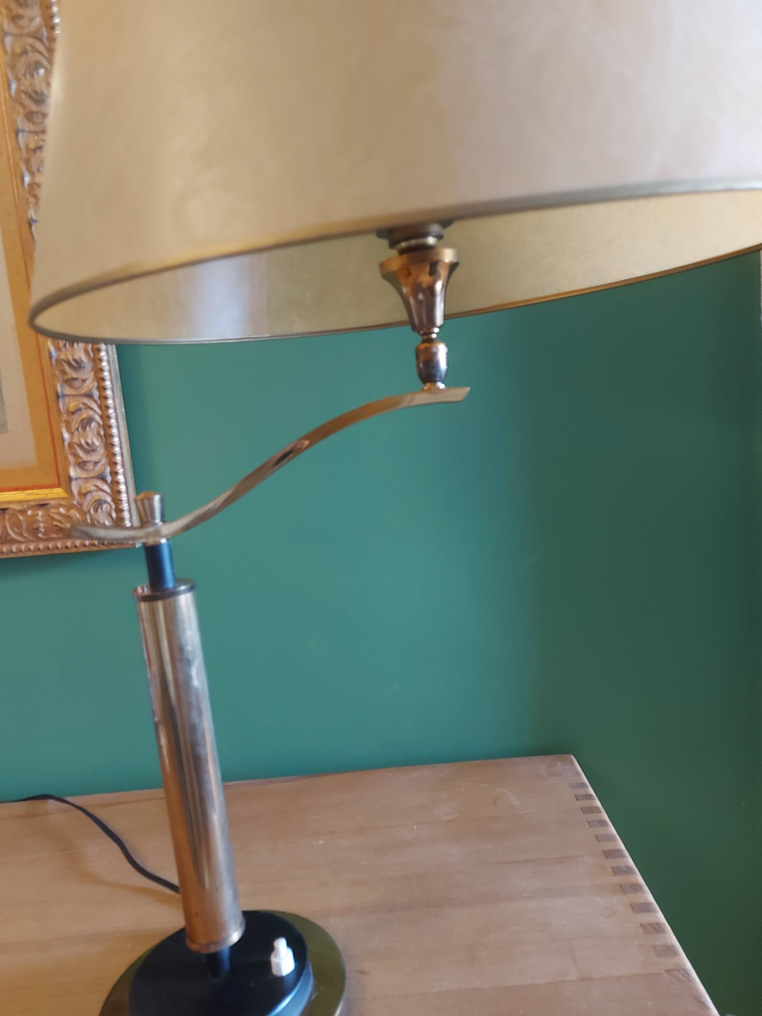 Brass lamp 30's Jules Leleu