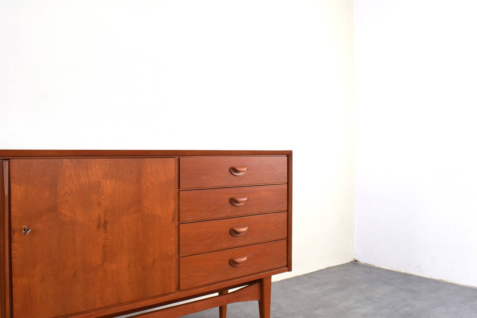 Mid-Century Teak Sideboard by Heinrich Althoff, 1960s.