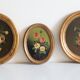Lot de 3 tableaux bouquet de fleurs