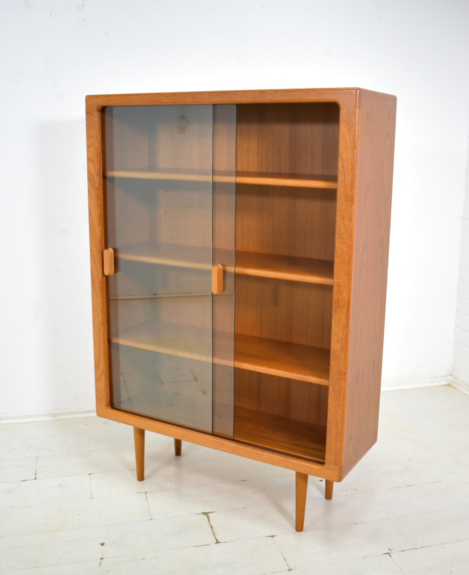 Showcase by CFC Silkeborg 1970s Teak display cabinet danish