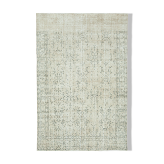 Handwoven Anatolian Beige Carpet 205 cm x 297 cm