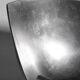 Polished Aluminum Asymmetric Contemporary Deep Bowl, Medium