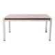 Chrome and rosewood coffee table, 1970s