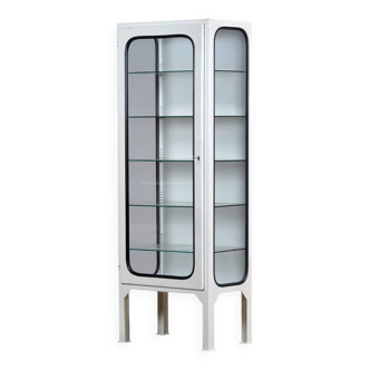 Armoire à pharmacie vintage en fer et verre, années 1970