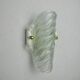 Frosted wall lamp, murano glass, italy, 1970