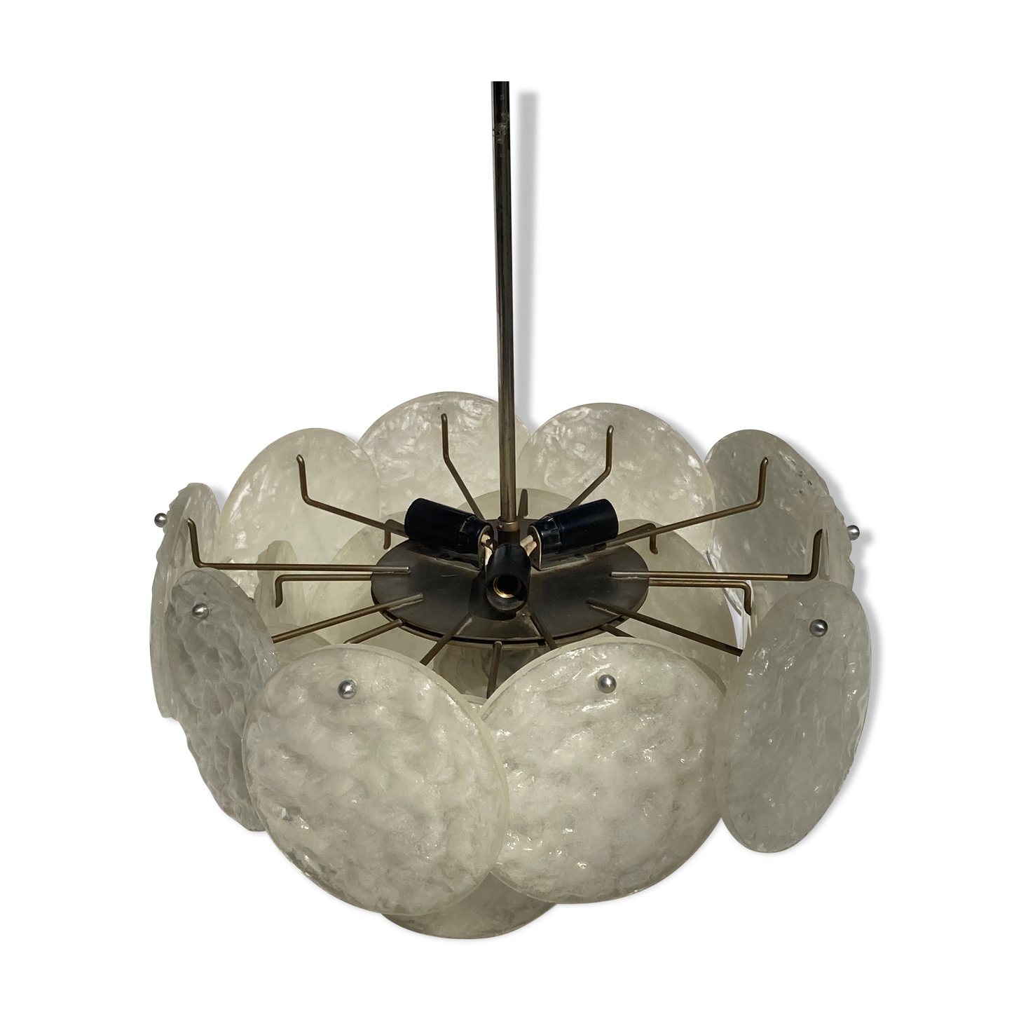 Kalmar Ice glass chandelier from Austria