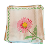 Flowery tablecloth