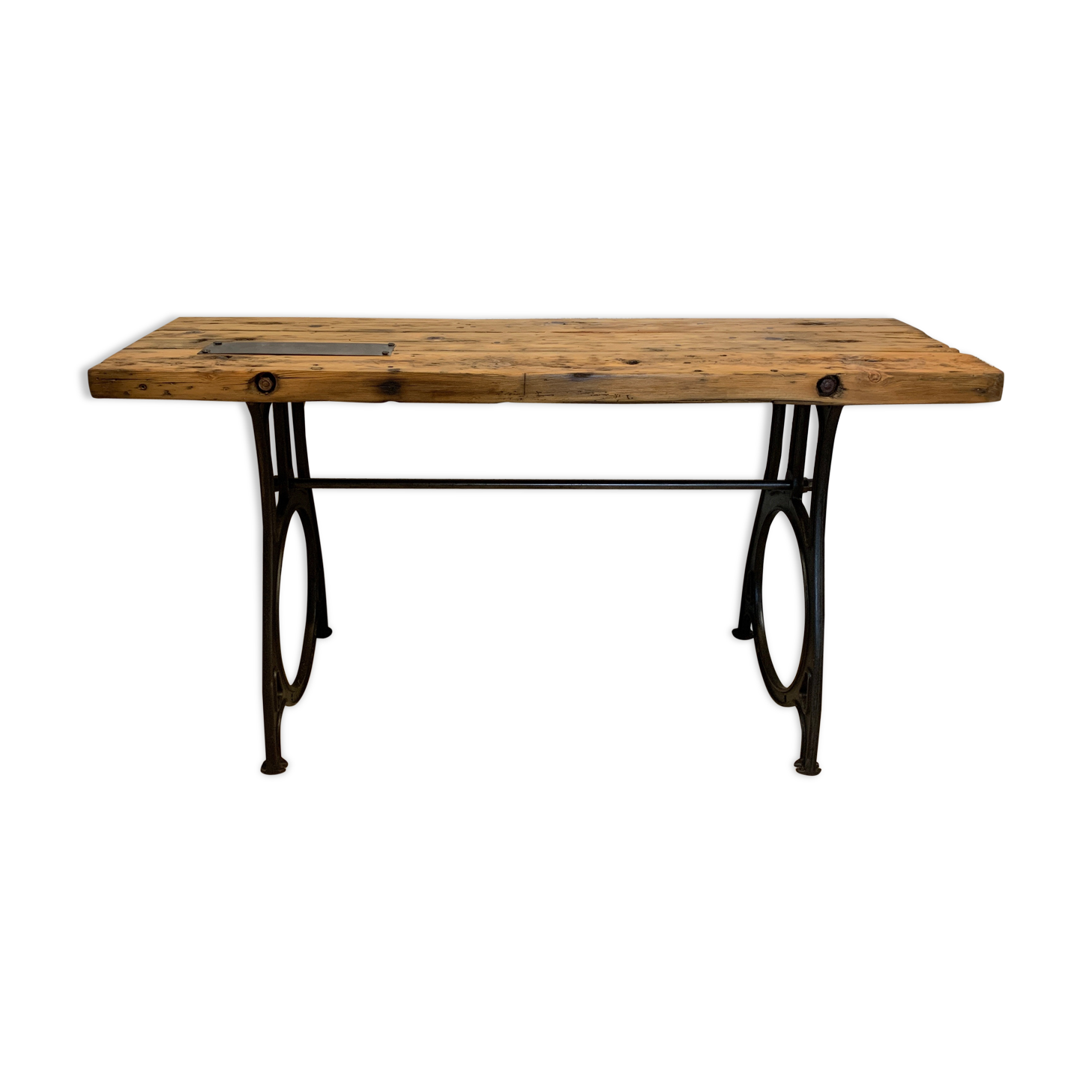 Established cast-iron stand shop console