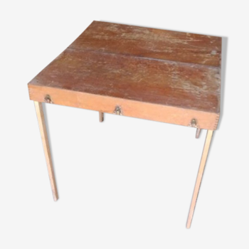 Valise table pliante à pique-nique en bois