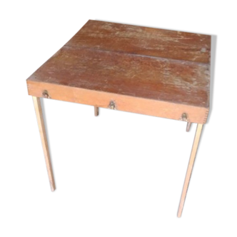 Valise table pliante à pique-nique en bois
